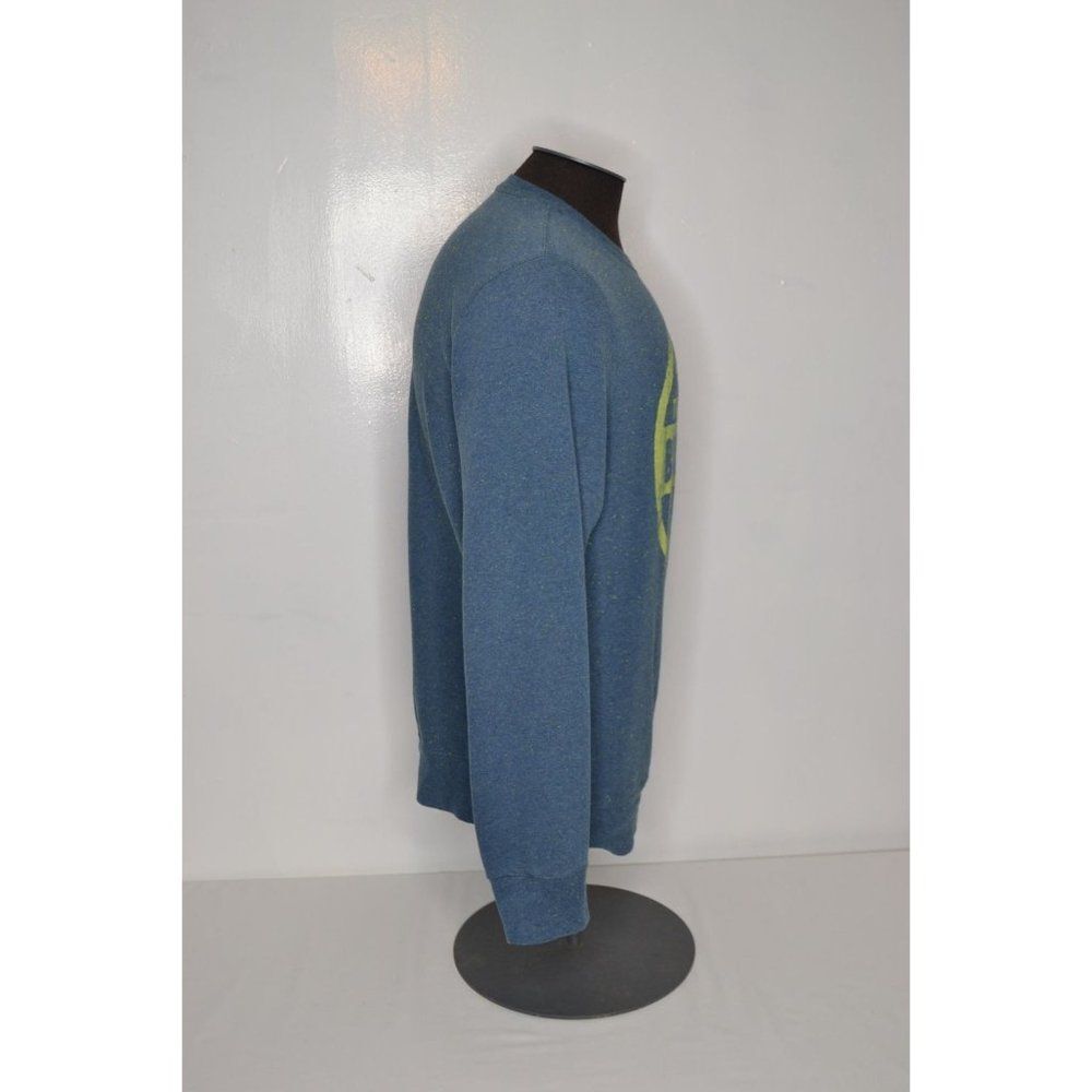 Mossimo Men's Large Blue Graphic Print Long Sleeve Lightweight Sweatshirt - Picture 4 of 11